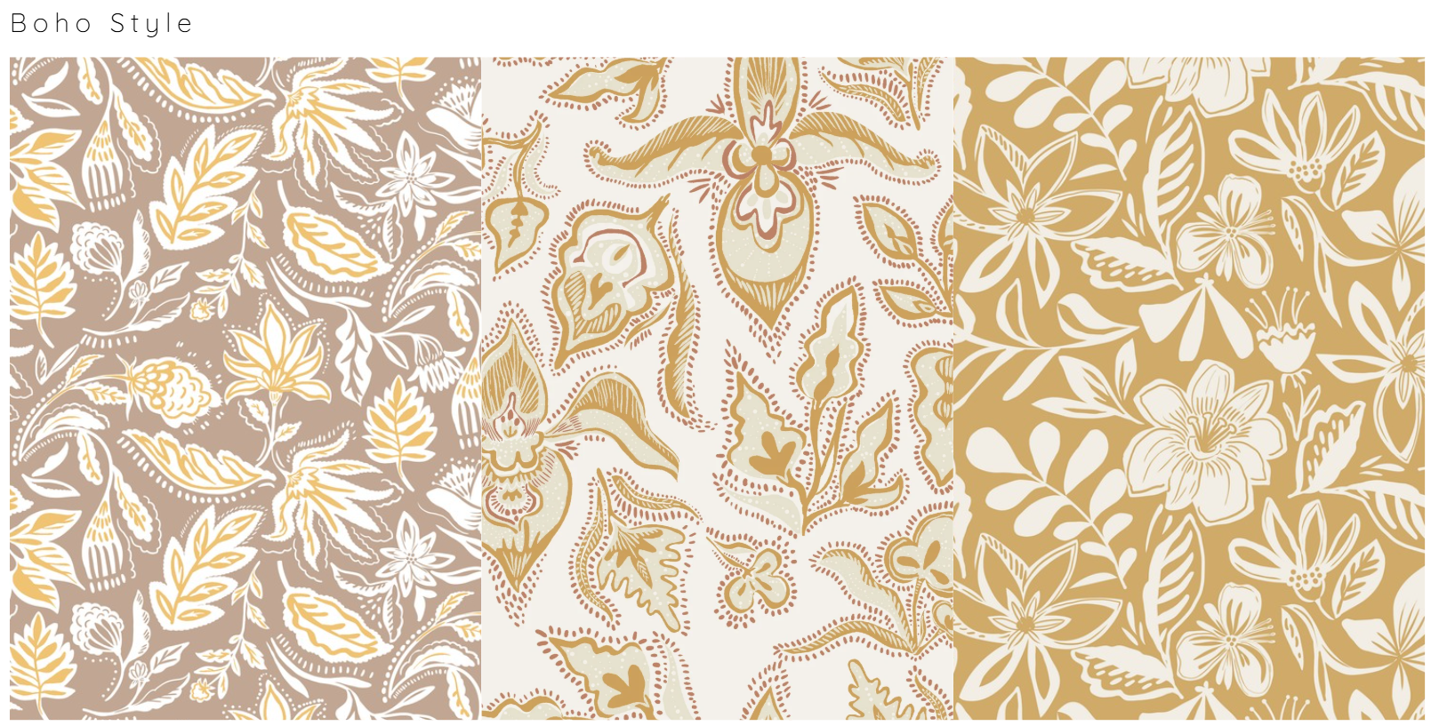 Boho Style — Floral Repeat Collection by Micu Studio