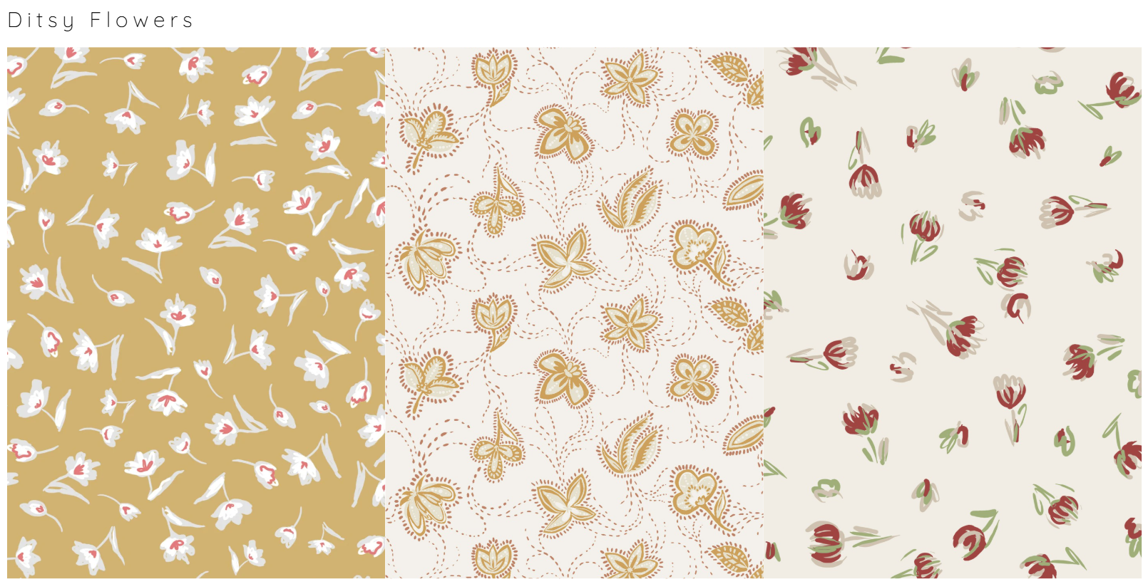 Ditsy Flowers — Small Scale Floral Repeats by Micu Studio
